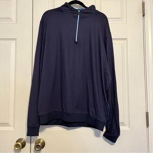 FootJoy Jacket Navy Mens 2XL 1/4 Quarter Zip Performance Pullover Golf Stretch